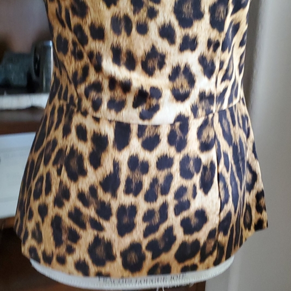 Zara animal print peplum top - Picture 5 of 11